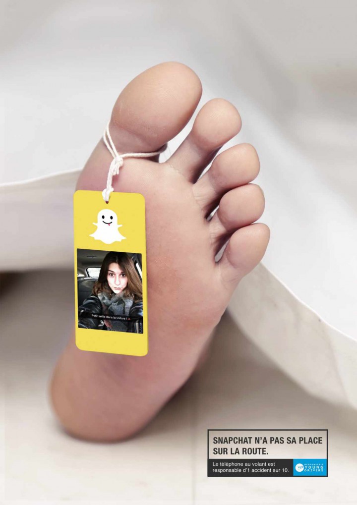 Snapchat n'a pas sa place sur la route