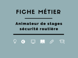 Fiche métier : Animateur de stages sécurité routière Fiche métier