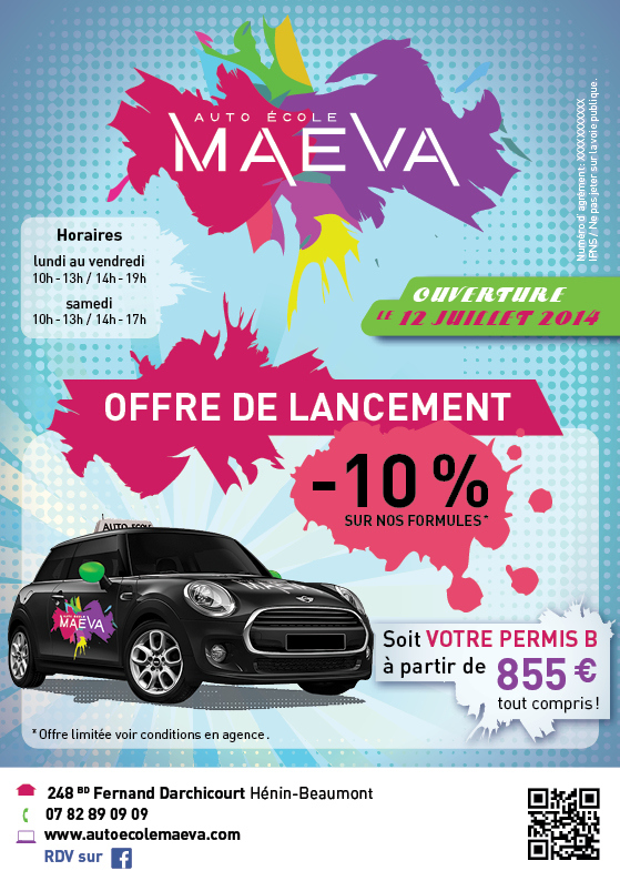 flyers auto ecole