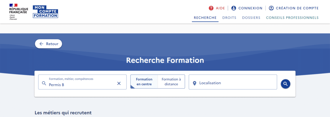 Offres Mon Compte Formation
