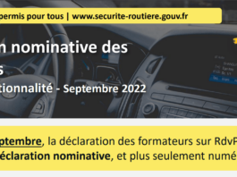 RDV Permis – La déclaration nominative des formateurs à partir de septembre RDV Permis - déclaration nominative formateurs