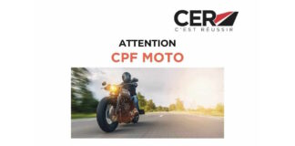 Permis moto et remorque financé avec le CPF : attention au non-respect des règles d’éligibilité Message avertissement CER permis moto avec le CPF