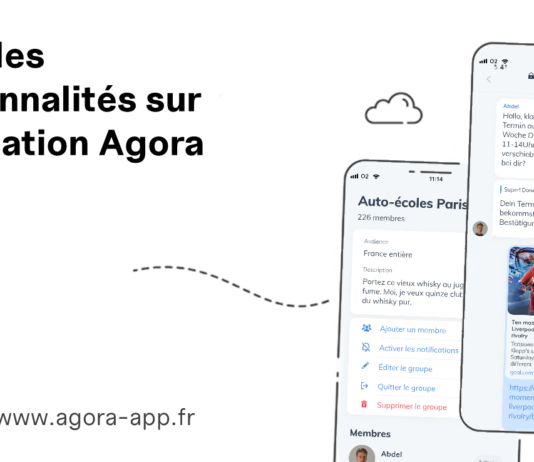 L’application Agora s’enrichie de nouvelles fonctionnalités