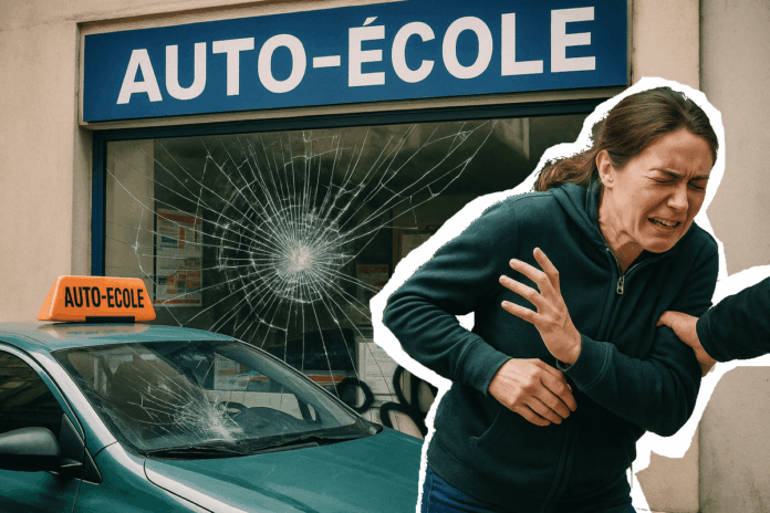 Violence auto-écoles permis de conduire