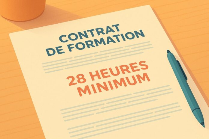Contrat de formation 28 heures minimum