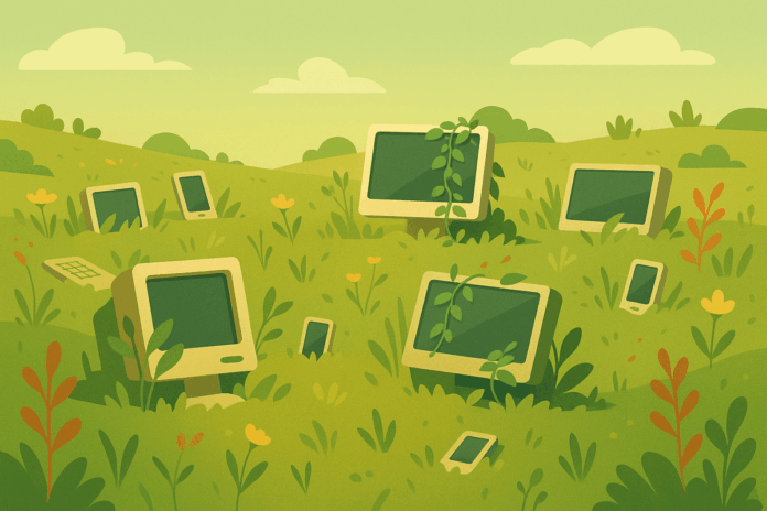 Obsolescence programée cimetière numérique ordinateur Windows 10