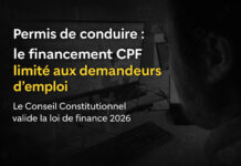 La loi de finances 2026 promulguée au Journal officiel, les restrictions sur le CPF entrent en vigueur Fin du CPF permis de conduire auto-écoles