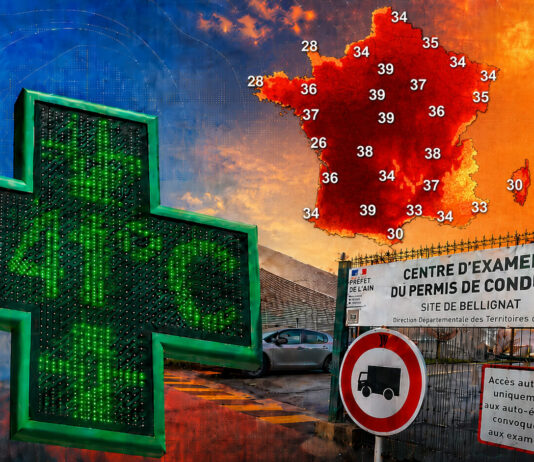 Canicule : des examens annulés dans plusieurs départements Canicule examen du permis annulés