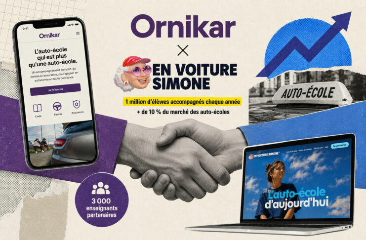 Auto-école en ligne : Ornikar rachète En Voiture Simone Ornikar acquiert En Voiture Simone
